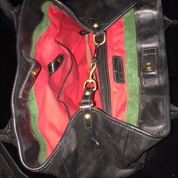 Now 20% OFF BIG BLACK Leather DOONEY w/POCKETS Galore! HP-Thanks 4 Likes.4July23 - Picture 4 of 8